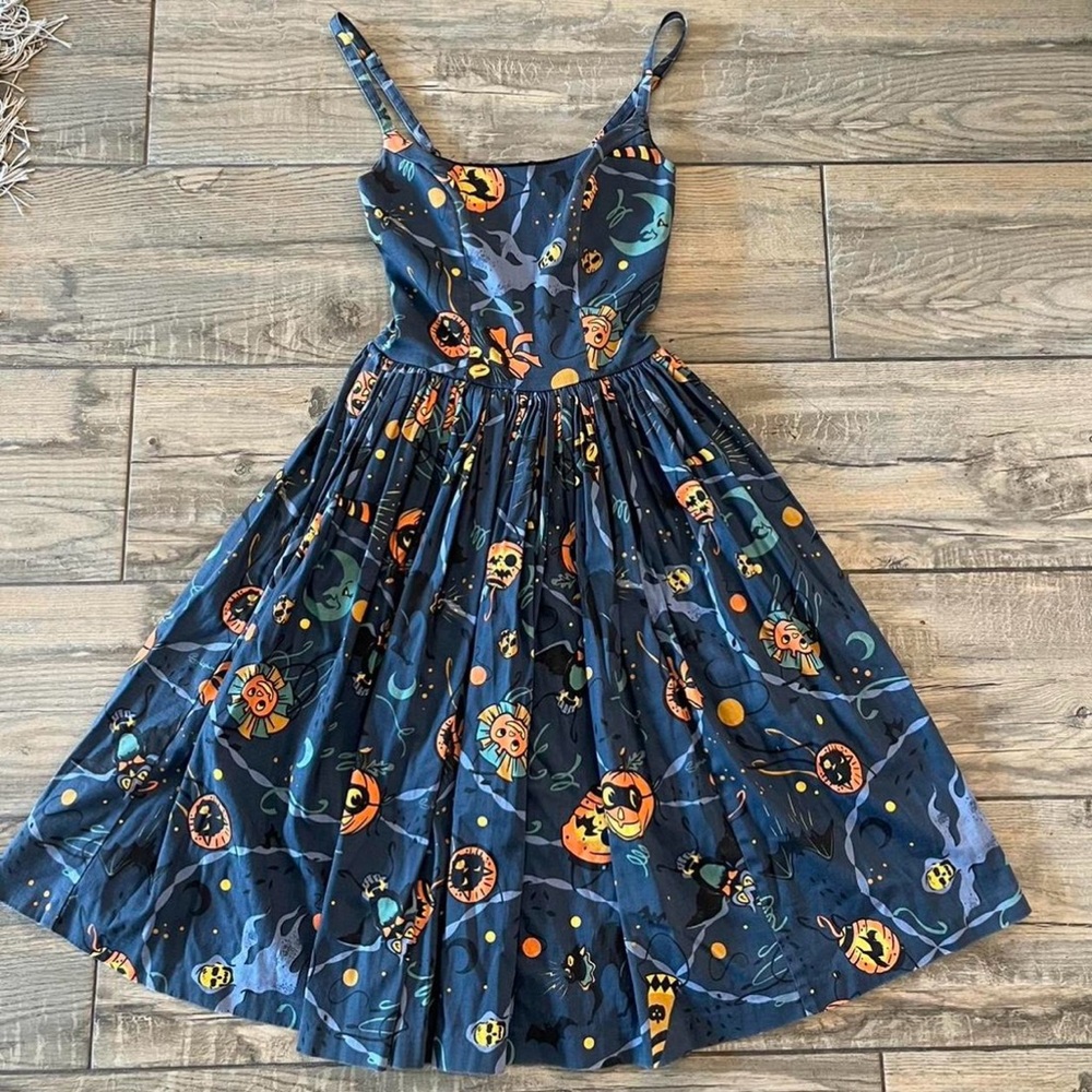 Pinup Couture midi Halloween dress